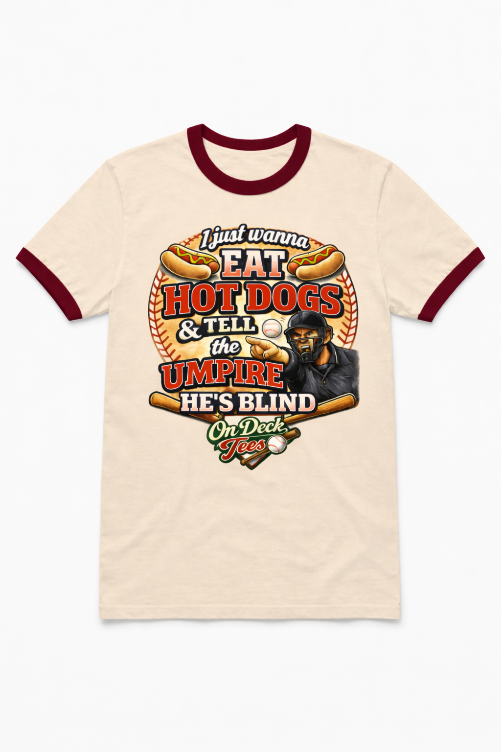 EatHotDogs Ringer Tee